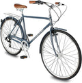 MICARGI 24/26 Inch Adult Cruiser Bicycle Hybrid Bike 1/7 Speeds Commuter Bike for Women, Men, Seniors,Step-Through or Step-Over Bike Steel Frame Multi Colors Style