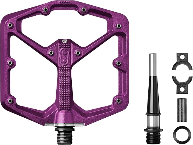 Crankbrothers Stamp Flat MTB Pedals - Size-Specific, Lightweight, Versatile, Durable Bike Pedals