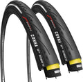 Fincci Conna Pair 700x23c Tires Road Bike 23-622 Foldable Bike Tire 60TPI with 1mm Antipuncture Protection for Cycling Racing Touring - Pack of 2 Bicycle Tires 700 x 23c