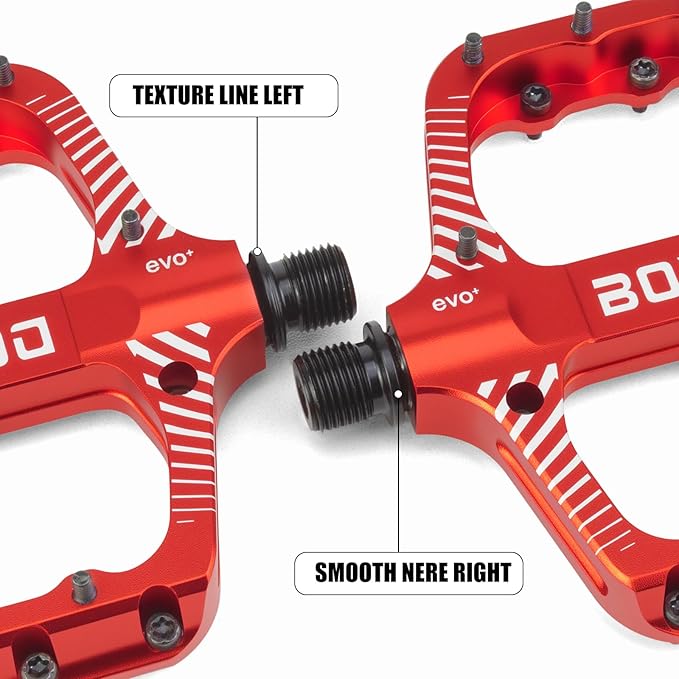 Bike Pedals 9/16" Lightweight Non-Slip Bicycle Platform Pedals - Fits Most Adult Bikes & Mountain Bikes &MTB, Road Bikes and Slip-Resistant Design