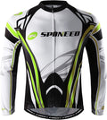 sponeed Men's Bicycle Shirts Long Sleeve Biker Jerseys Full Zipper Winter Cycling Gear Breathable