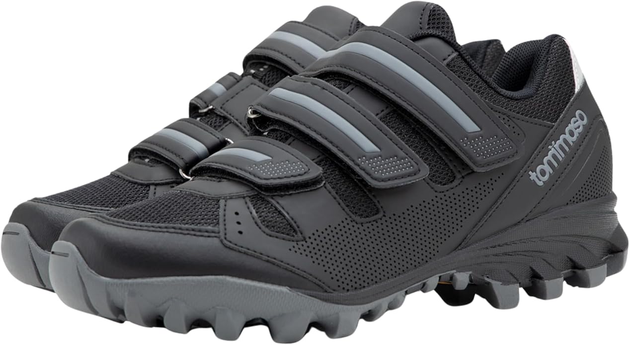 Tommaso Mens Cycling Shoes – SPD Compatible Outdoor, MTB, Gravel & Mountain Bike Shoes – Walkable Design – Cleats Not Included