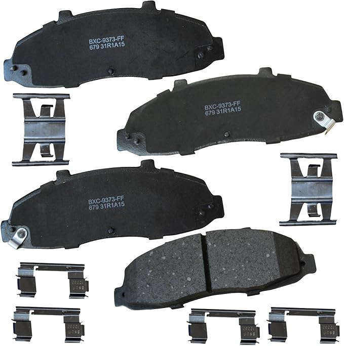 Bendix Premium SBC679 Ceramic Front Brake Pads for Ford F-150 2003-1997, F-150 Heritage 2004, F-250 2007-2000, Lobo 1998-1997, Lobo 2003-2000, Lincoln Blackwood 2003-2002