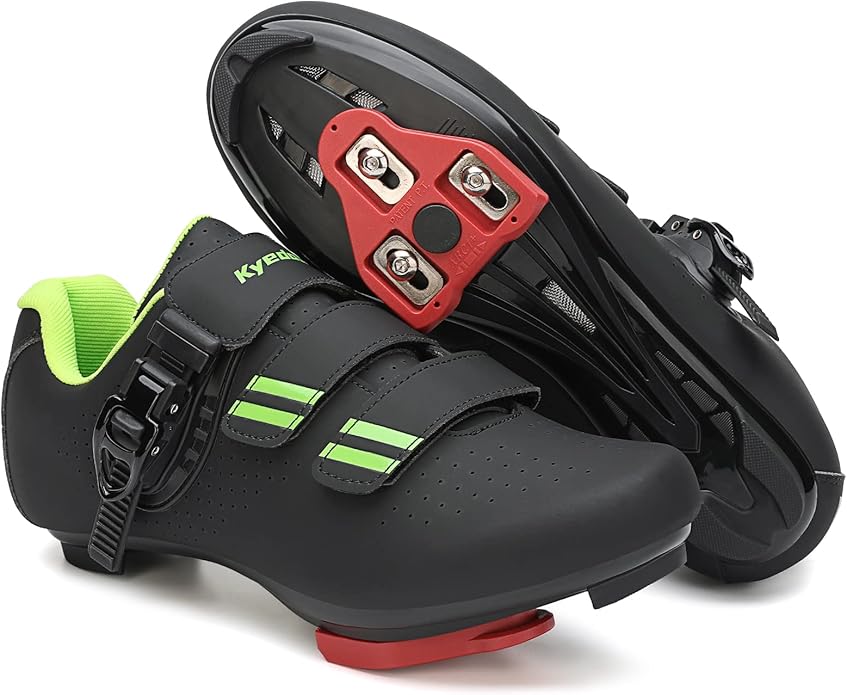 Mens Womens Cycling Shoes Compatible with Pelaton Bike Shoes Road Bike Shoes Riding Bicycle Pre-Installed with Delta Cleats Clip Indoor Outdoor Pedal