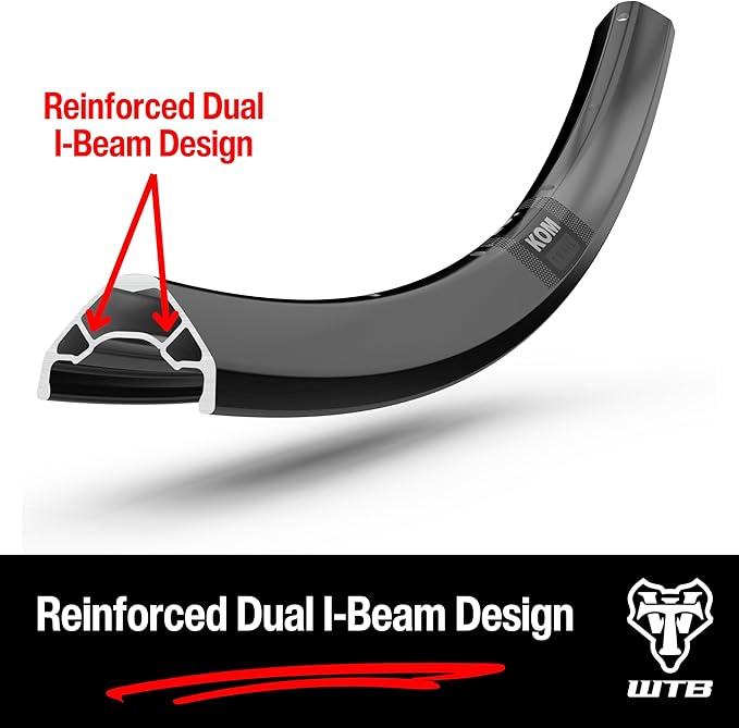 WTB KOM Tough Mountain Bike Rim (29" x i25) 32 Spoke Holes, Cross Country & Trail, Tubeless Ready