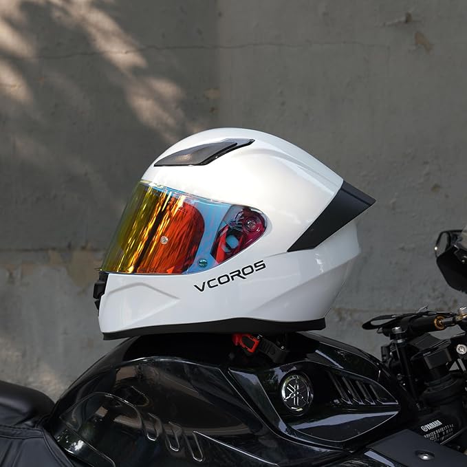 VCOROS Motorcycle Full Face Helmet for Unisex-Adults DOT Approved WS-609 Motorbike Street Bike Racing Helmets