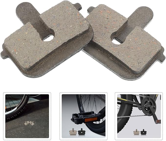 Homoyoyo Mountain Bike Disc Brake Pads 5 Pairs Hydraulic Semi-Metallic Bicycle Brake Pads for Electric Bikes Universal for Trail and Urban Riding