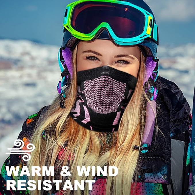 WTACTFUL Winter Neck Warmer Gaiter Windproof Face Mask Balaclava Bandana for Ski Snowboard