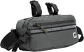 ROYALFAIR Waterproof Bike Handlebar Bag with Reflective Strips & Shoulder Strap, Bicycle Front Frame Storage Pouch for Mountain Road Cycling Commuting (gray green)