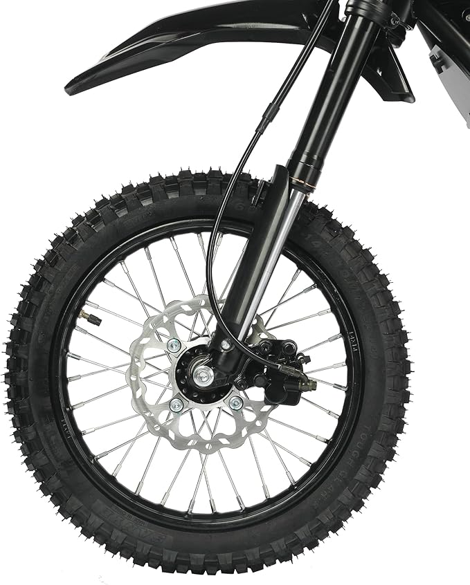 2000W Electric Dirt Bike for Teens & Adults - 37MPH Off-Road EBike, 48V 23AH Removable Battery E Bikes, 14"/12" Fat Tires Bicycle, Hydraulic Brakes Mountain Trail Motorcycle for Ages 13+