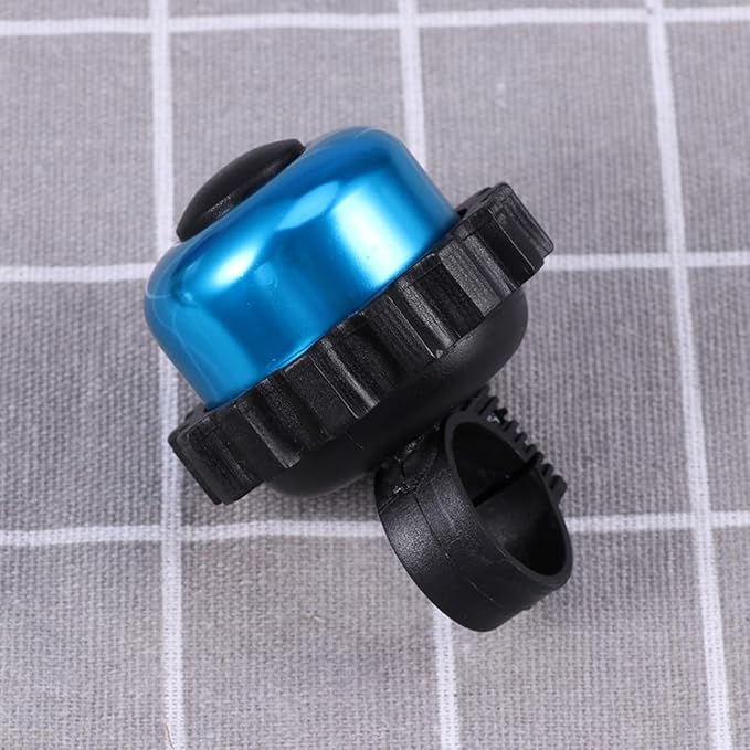 BESTonZON 3Pcs Rotating Bike Bells Loud Horn Set, Metal Vintage Bicycle Bell Accessories in Red Blue Silver for Cycling Outdoors