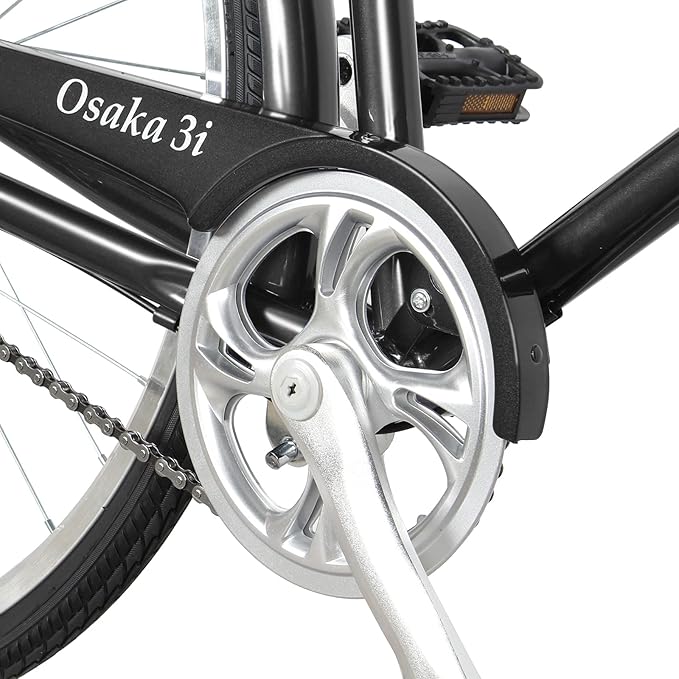 Tracer Osaka Hybrid Bikes, Steel Frame, Shimano Nexus Inter 3/7 Speed, Brown Seat Brown Grips, Road Bike, City Bike, Multiple Colors