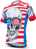 Men's Cycling Jersey Short Sleeve Bike Shirts Bicycle Jacket with Pockets