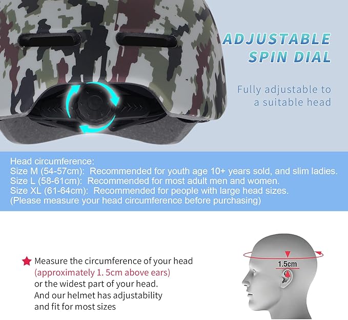 Adult Bike Helmets for Men - Women Bicycle Helmet - Certified Comfort Lightweight Adjustable Baseball Cap Style Cycling Helmet for Urban Commuter Road Biking Scooter