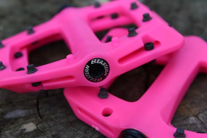 Eastern Nylon Linx Pedals 9/16 - Lightweight, High-Grip MTB & BMX Pedals with Removable Metal Pins, Chromoly Axle for BMX, MTB, Road & Kids Bikes - Multiple Colors