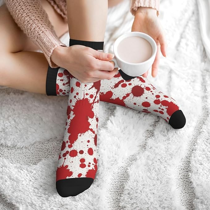 Crew Athletic Socks Funny Crazy Casual Sports Novelty Dress Socks for Women Men Running Hiking