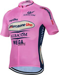 Marco Pantani Retro Team Mercatone Uno Cycling Jersey For Men, Summer Short Sleeve MTB Bike Clothing Bicycle Shirt