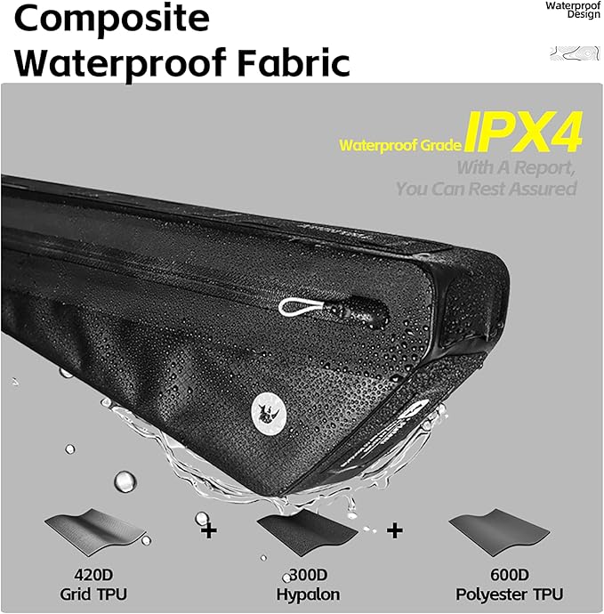 Rhinowalk Bike Frame Bag Bicycle Triangle Bag Waterproof Under Top Tube Bag Front Storage Pouch Bikepacking