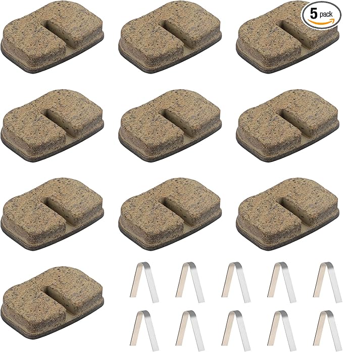 5 Set Mini Bike Disc Brake Pads, Heat-Resistant & Anti-Aging Mountain Bike Brake Pad, Resin Semi-Metallic Caliper Friction Block, Universal for Most Motorcycles, ATVs, Scooters (Multicolored)