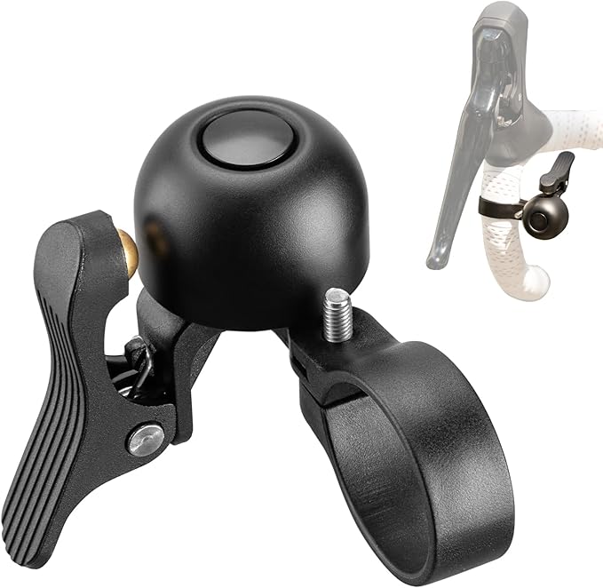 ROCKBROS Bike Bell Classic Bicycle Bell Road Bike Bells for Adults with Loud Sound and Fit for 1.06-1.18in/27-30mm Bicycle Handlebars