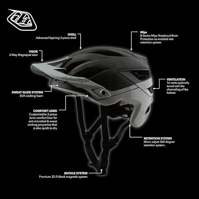 Troy Lee Designs A3 Uno MIPS Bicycle Helmet
