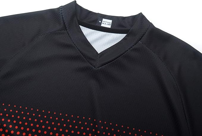Men's Mountain Bike Jersey Long Sleeve Off-Road Clothing Downhill&Motocross Shirts Breathable/Moisture-Wicking Tops