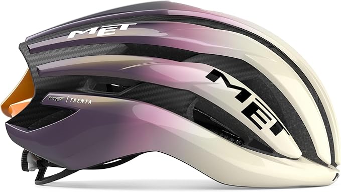 MET Trenta 3K Carbon MIPS Road Bike Helmet | Aerodynamic Racing Helmet for Adults, Carbon Fiber Construction, MIPS AIR Tech, Sunglasses Port