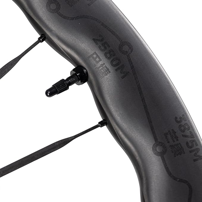 WINSPACE UNAAS PRO2 Carbon Fiber Wheelset 700C Disc Brake Carbon Spokes Wave Rim Ultralight 1430g 45-50mm Depth Road Bike Wheels, Tubeless Ready.