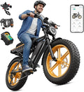 Electric Bike for Adults,1500W Peak Motor Retro E Bike,30MPH Max Speed,60/110 Miles Range,Removable 48V 15Ah Battery,20"x4.0"Fat Tire,Ebike with Suspension,UL 2849