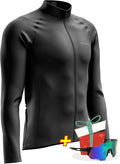 Men's Cycling Jersey Moisture Wicking Long Sleeve Full Zip Bike Road Riding Biking Shirts+ Cycling Glasses