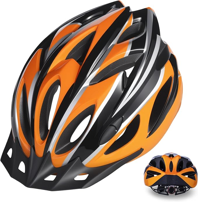 Zacro Adult Bike Helmet Lightweight for Men Women Comfort with Pads&Visor, Certified Bicycle Helmet for Adults Youth Mountain Road Biker