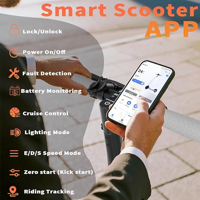 8.5" E Scooter for Adults 19/22 MPH 350/500W Motor 187.2/288.6/441WH Battery, Motorized Scooter Up to 22 Miles Range, Foldable Bearing 265 LBS/APP Control