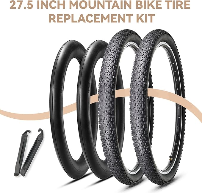 MOHEGIA Mountain Bike Tires - 20/24/26/27.5 Inch Folding MTB Bicycle Tires Replacement,Steel Bead All-Terrain and High-Performance Durable for Off-Road,Street & Trail Adventures