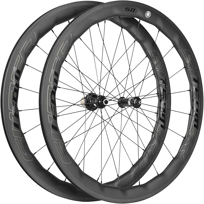 Superteam Carbon Wheelset 700c Rim V Brake 50mm Depth 25mm Width Road Bike Wheels Matte Finish, Tubeless Ready Support for 8-12 Speed Clincher & Tubeless