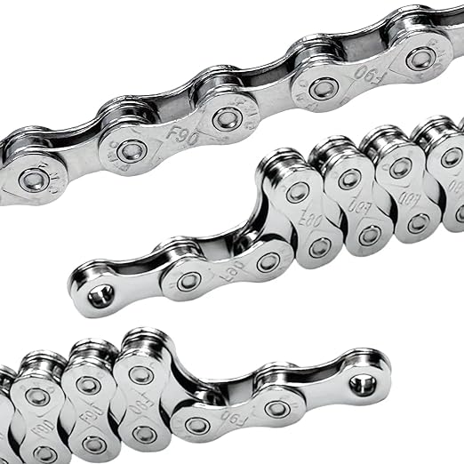 VERKSTAD 9 Speed Bike Chain, Bike Chain 1/2" x 11/128" 116 Links for Road Bike Mountain Bike Racing Cycling