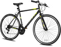 WEIZE 700C Hybrid Bike for Adults, 14 Speed Road Bike, City Commuter Bicycle with Caliper Brakes, High-Carbon Steel Racing Adult Bike, Urban Adult Bicycle for Men and Women