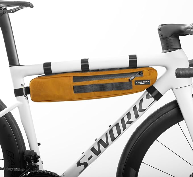 ALMSTHRE Bike Frame Bag | Weather-Resistant, Waterproof Zippers & Dual-Sided Access for Road, MTB, and Ebike Frames