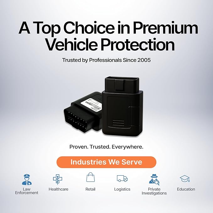 Brickhouse Security GPS Tracker for Vehicles- TrackPort OBD II Tracking Device- Tracker for Car Location and Speed- Mini OBD GPS Tracker for Vehicles- GPS Trackers- Subscription Required