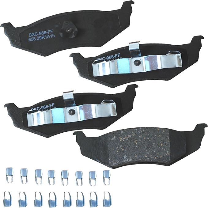Bendix Premium SBC658 Ceramic Rear Brake Pads for Select Models Chrysler 300M, Concorde, Intrepid, LHS, New Yorker, PT Cruiser, Sebring, Dodge Neon, Eagle Vision