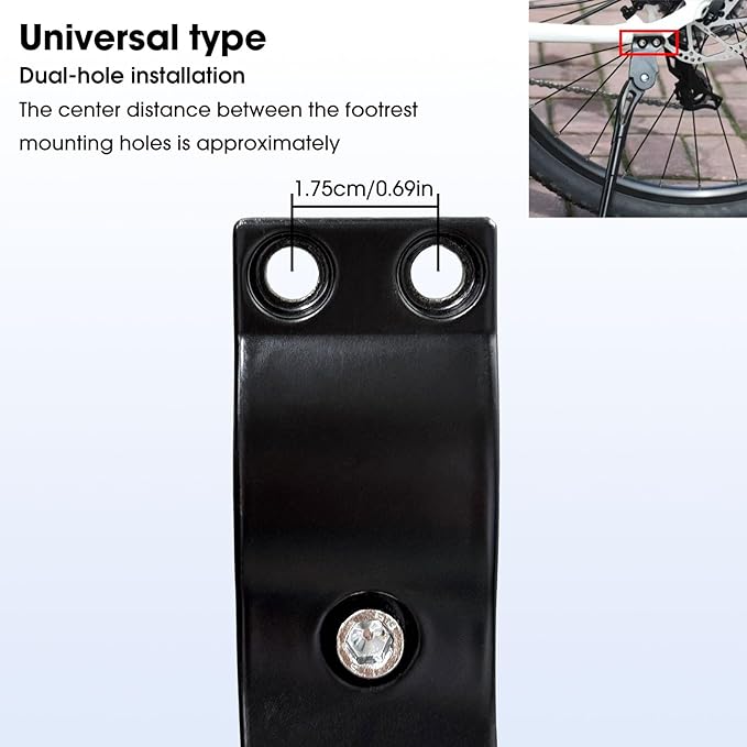 Rokia R Adjustable Bike Kickstand - Universal for 24" - 27.5" Mountain Bikes and Road Bikes