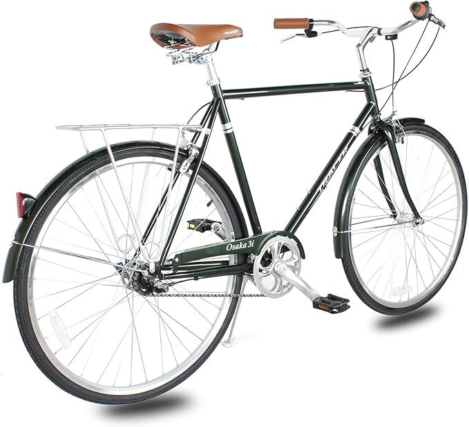 Tracer Osaka Hybrid Bikes for Women/Men,Steel Frame, 7-Speed/Inter-3 Speed, 700c Wheels,City Bike,Comfort Bike,Commuter Bike,Womens Bike Multiple Color