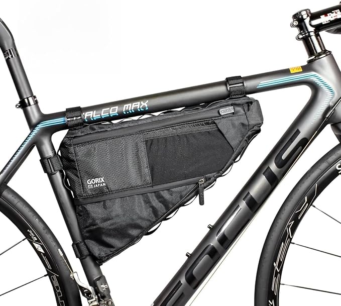 GORIX Bike Triangle Bag Frame Bag Top Tube Bag Expandable 3.5L Waterproof Cycling Road Mountain Bicycle (GX-FB PELICAN)