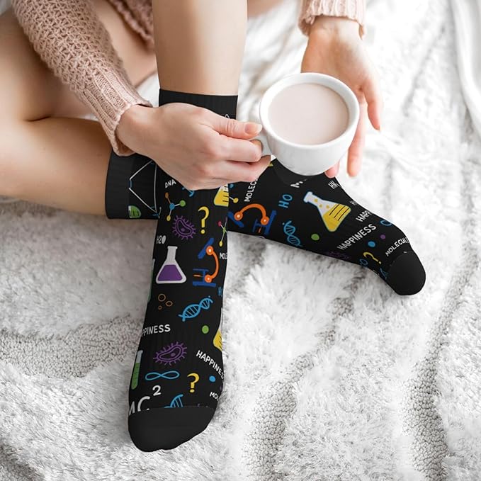 Crew Athletic Socks Funny Crazy Casual Sports Novelty Dress Socks for Women Men Running Hiking