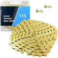 VERKSTAD 11 Speed Bike Chain, Bike Chain 1/2" x 11/128" 118 Links for Road Bike MTB Racing Cycling