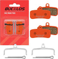 BUCKLOS Bike Disc Brake Pads - Bicycle Disk 4 Piston Pads for Shimano D02S D03S Saint Deore XT XTR SLX Zee/Tektro/TRP for Mountain Bike/Road Bike/Ebike/MTB