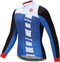 Coconut Ropamo CR Long Sleeve Cycling Jersey Mens, 3+1 Zipper Pockets Bicycle Tops Quick Dry Breathable Biking Shirt