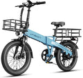 Jasion Electric Bike for Adults, 1000W Peak Motor Foldable Ebike, Aluminum 20'' Fat Tire Electric Bicycle Built-in 48V Removable Battery, EBS Commuter E Bikes up to 23 MPH & 45 Miles Max Range