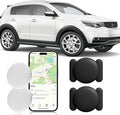 Mini GPS Tracker for Vehicles,Car GPS Tracker Work with Apple Find My(iOS Only),No Monthly Fee Mini Hidden Car Tracker with Magnetic Case (Black,2PCS)