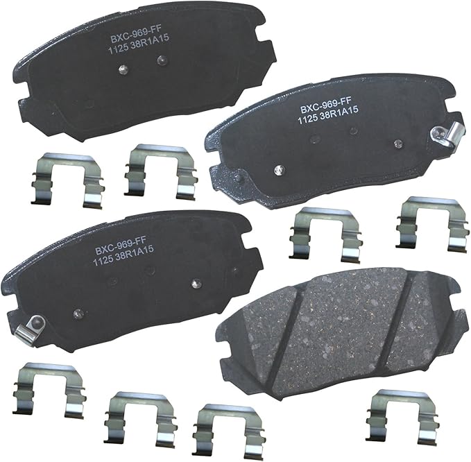Bendix Premium SBC1125 Ceramic Front Brake Pads for Hyundai Azera 2011-2006, Sonata 2010-2006, Kia Amanti 2009-2007