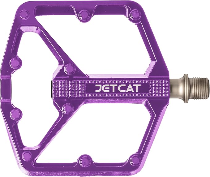 Mountain Bike Pedals Flat - MTB Pedals Flat, Bicycle Pedals, Road Bike Pedals, BMX Pedals, for BMX MTN Road Gravel EBike, Specialized Parts, Adults, Aluminum Metal Stamp 9/16"
